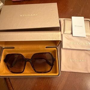 New Bulgari Women's Tortoiseshell Sunglasses